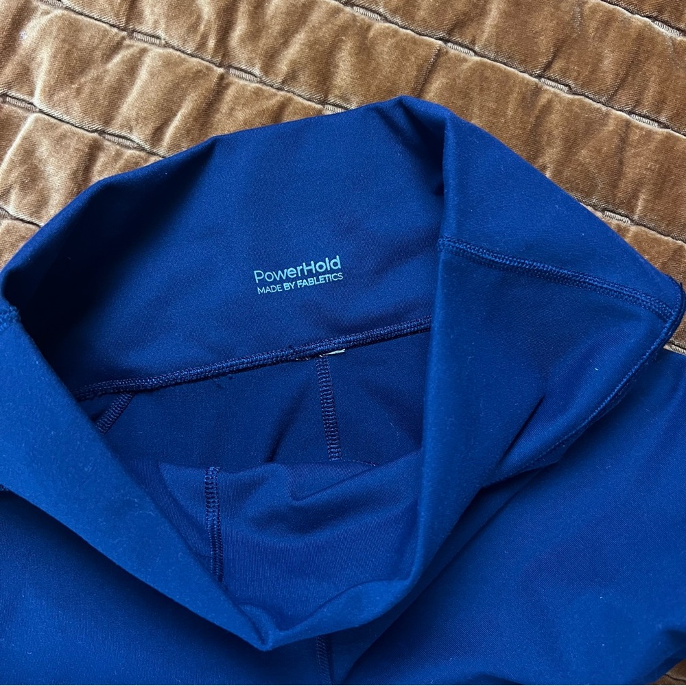 Fabletics Navy PowerHold Leggings - Picture 2 of 6